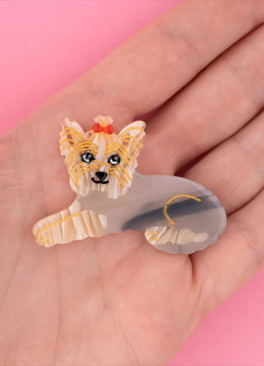 復古約克夏小髮夾